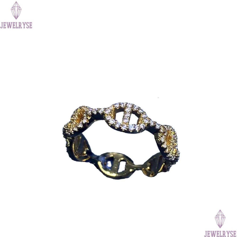 18k gold letters designer ring for women luxury shine crystal diamond letter geometry charms wedding engagement rings jewelry birthday gift