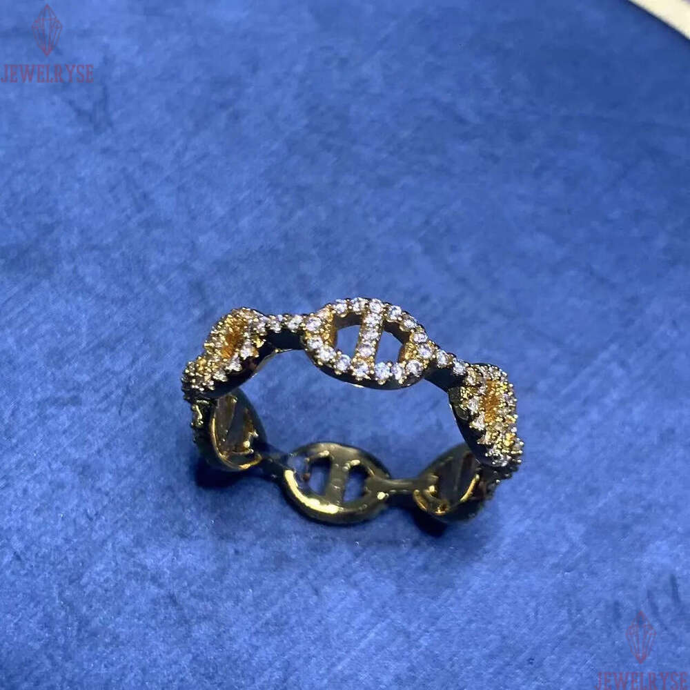 18k gold letters designer ring for women luxury shine crystal diamond letter geometry charms wedding engagement rings jewelry birthday gift