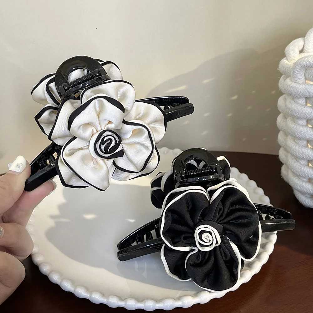 NEW French lia Hair Cl 13CM Large Cl Clips Crab Hair Clips Rolled Edge lia Scrunchies Hair Accories for Wen Y251210