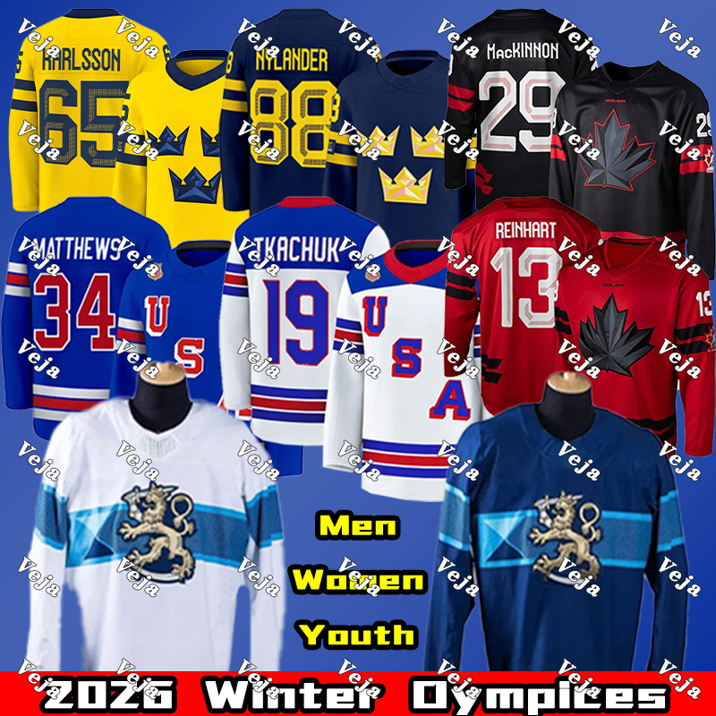 2026 Olympices hockey jersey team canada hockey jersey usa hockey jersey Finland jersey Sweden jersey