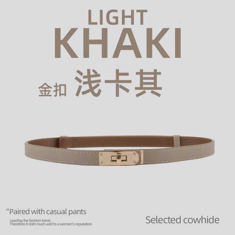 Luxury 2025 New Womens Slim Leather Belt - Genuine Cowhide Waist Cincher Adjustable Strap for Dresses Minimalist Luxury Accessory Y251210