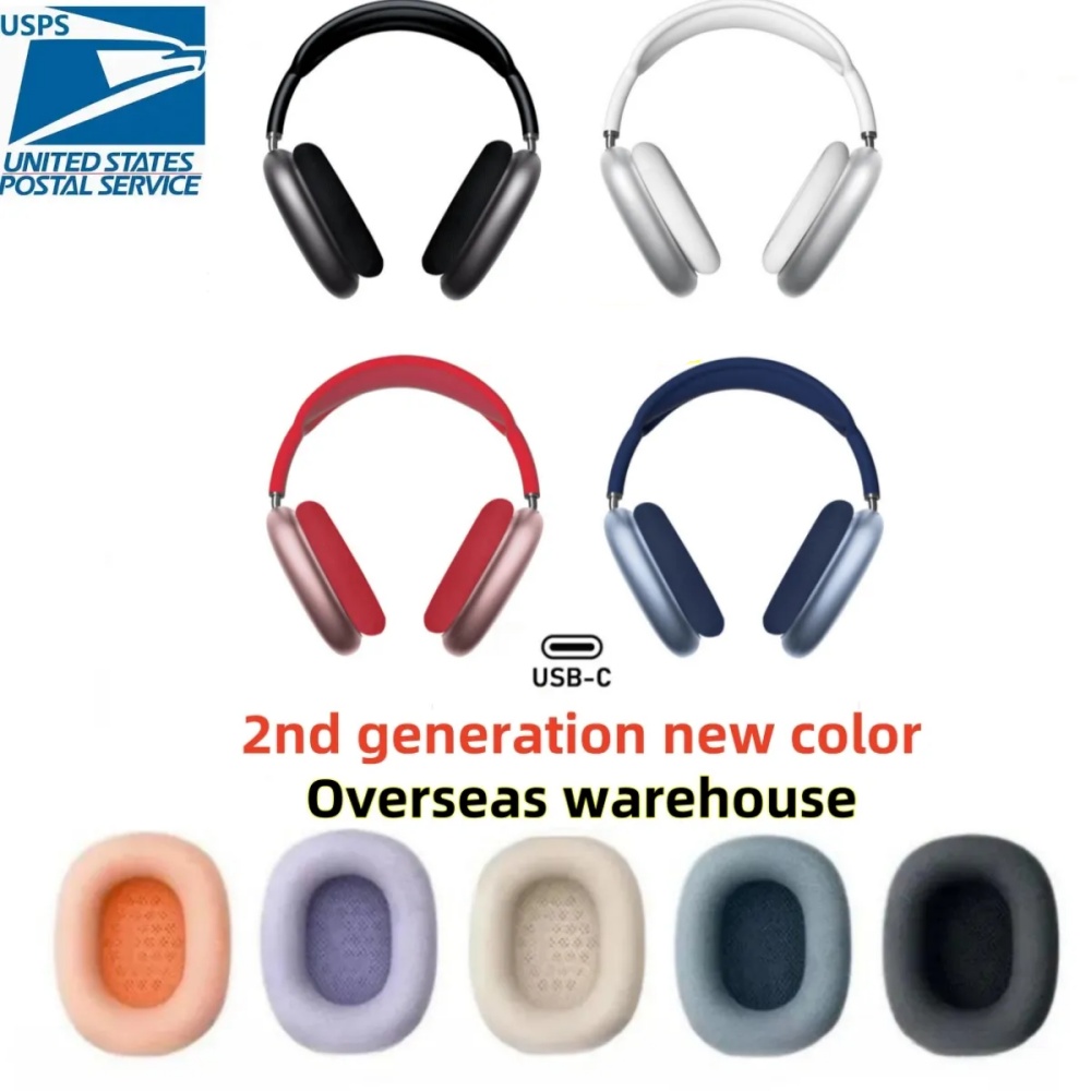 for Airpods MAX Top ANC Metal airpods pro max 2 3 4 Headband Headphone Accessories Transparent Silicone Waterproof Protective case pro Maxs Headphones Case