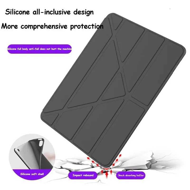Y-Fold Leather Flip Case for IPad Mini 6 7 A17 Pro 11 M4 IPad A16 Air 11 M2 M3 for Air 2 3 4 5 6 7 8 9 10 11 Th Gen Tablet Case H251210