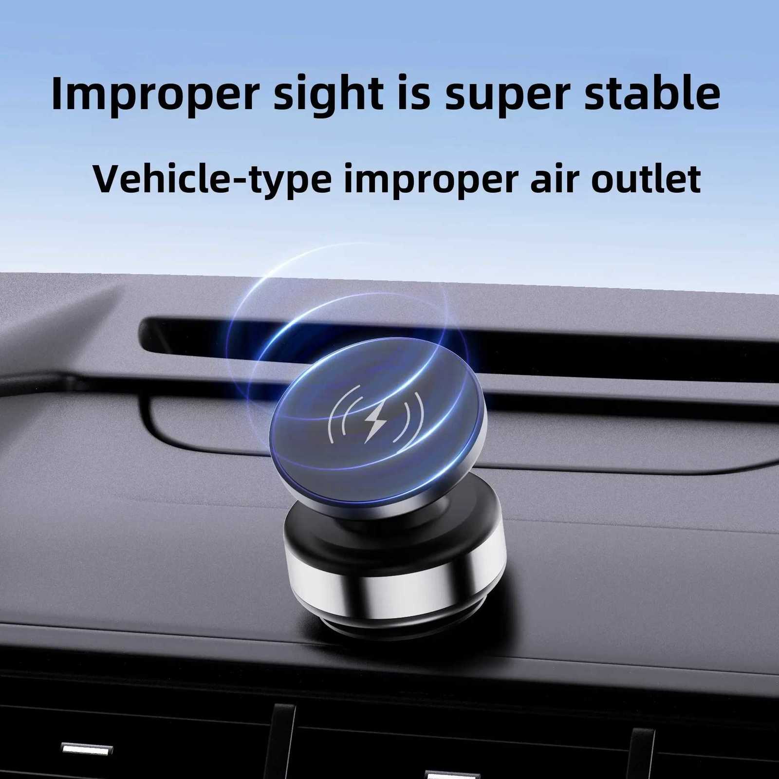 X9C 360 Rotating Magnetic Car Phone Holder Dual-Sided Vacuum Suction Mount for 47 Inch and Above Smartphones for Universal Use C251210