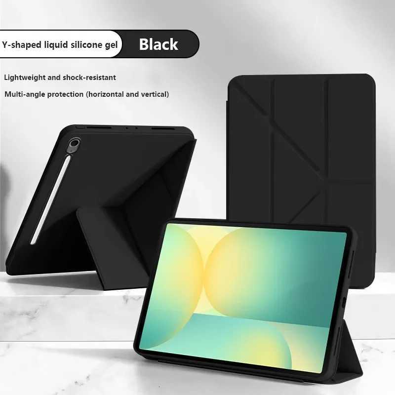 Leather Y-Folding Case for New Galaxy Tab S11 2025 S10 Lite FE 109 in SM-X400 X406B S9 S8 S7 A9 A11 Plus 87 Soft Case H251210