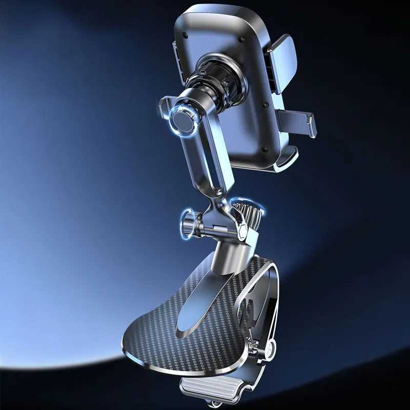 Car Phone Holder Mount for Dashboard 1800 Rotating Cell Phone Holder for Car Universal GPS Navigation Big Clamp Car Phone Mount C251210