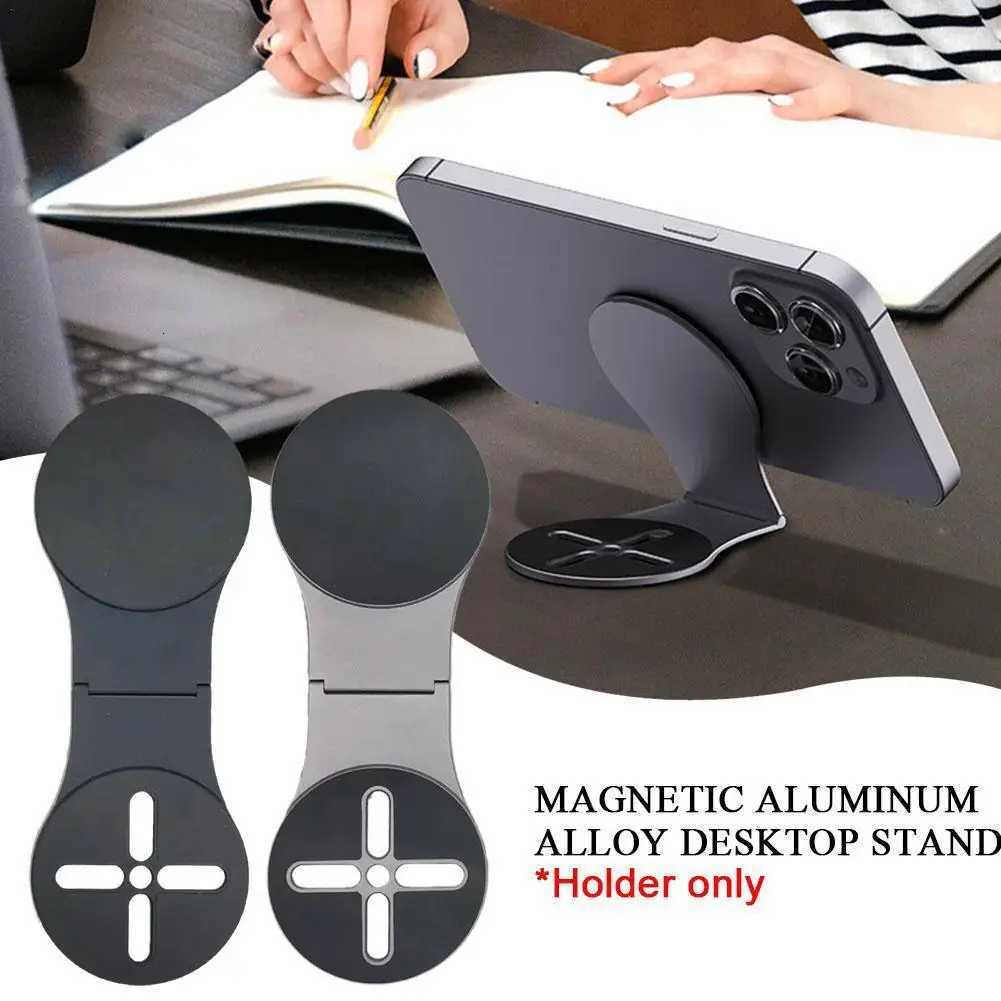 Magnetic Laptop Phone Holder Cputer Monitor Side Cell Phone Slim Foldable For iPhone 15 14/13/12 Series Case and All Phone C251210