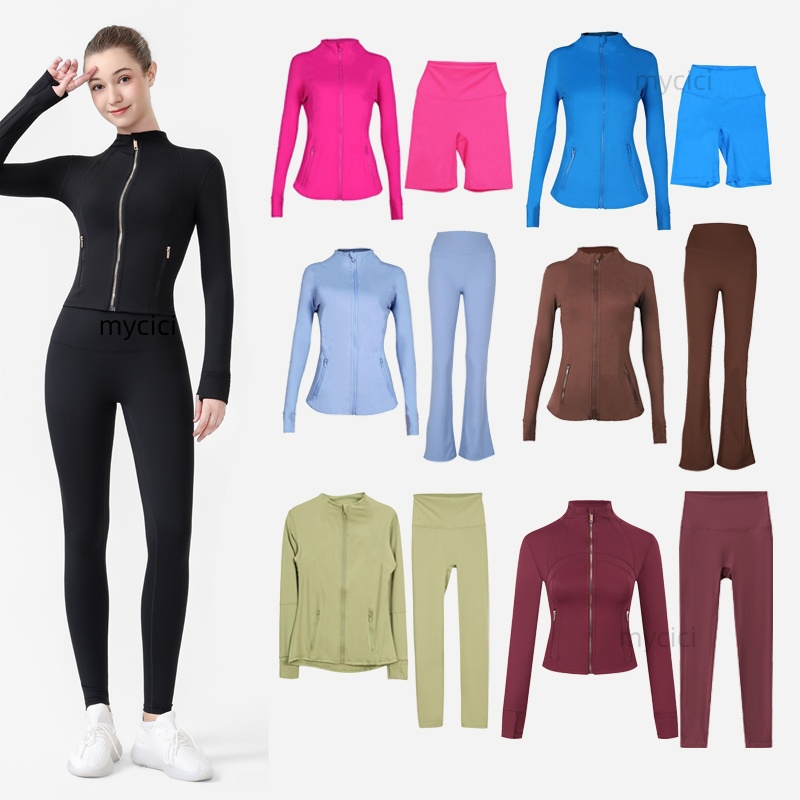 yoga set Sports Set Yoga Sets Jackets High Waist Shorts Workout Sets Comfortable Fitness Clothes Suits Outfit Active Hot Sell jacket set