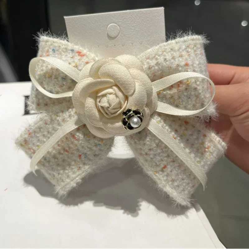 Handmade Fabric lia wer Bow Hair Clips Barrettes dr Spring Clip Ponytail Hair Accories for Wen Girlsi-Rel Y251210
