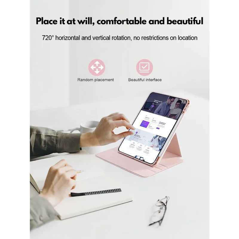 For iPad Case IPad Air 4 5 6 Pro 4 5 97in 105in 11in Protective case For 10th 11th Gen 129in 720 Rotating Fold Tablet Cover H251210