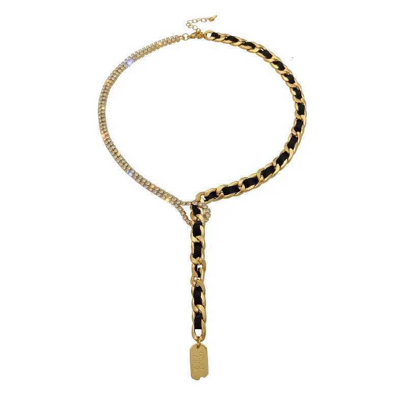 luxury necklace big brand Korean necklace new wens neck chain with rhinestone splicing collaone chain jewelry accories Y251210