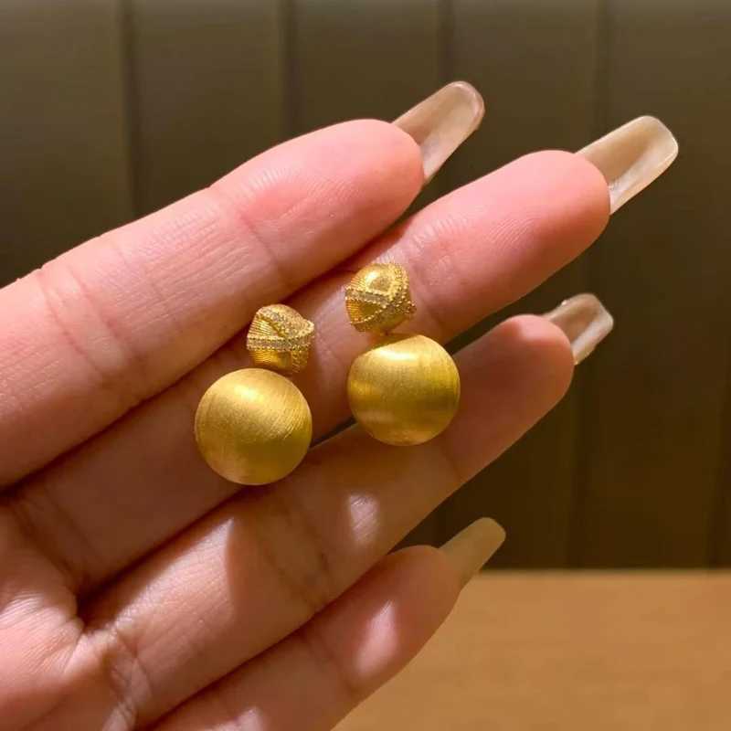 Creative new in bed small round bead earings stud high-quty design light luxury retro earrings for wen banquet jewelry Y251210