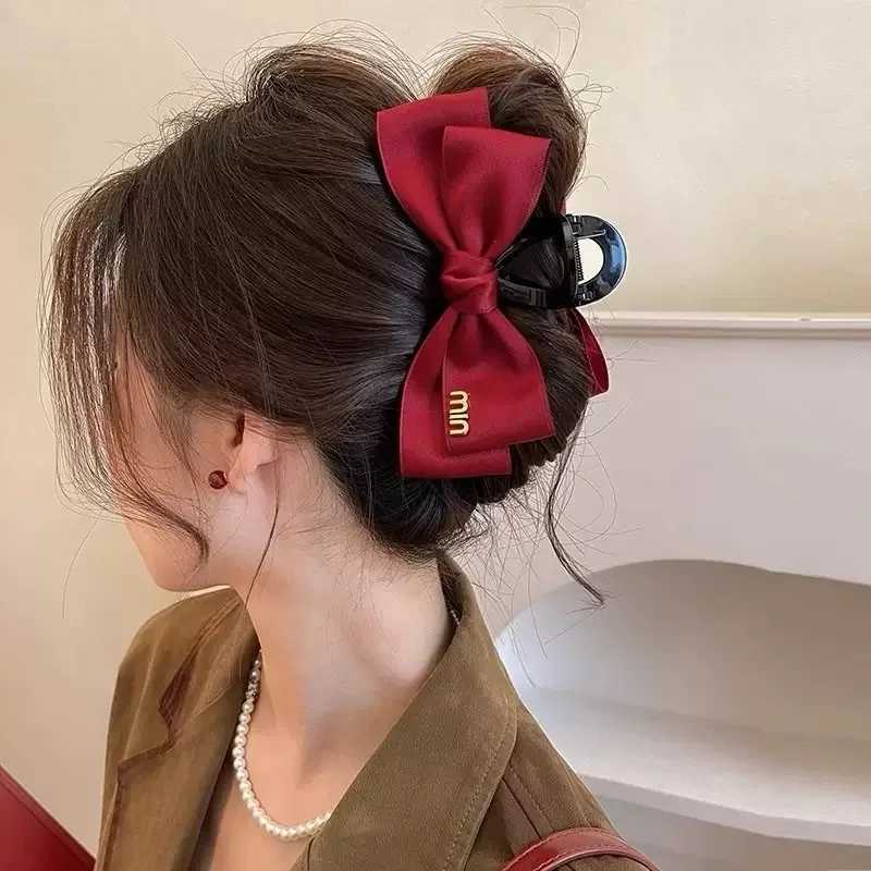 Sweet Style Double-Sided Bow Clip High-End Exquisite Hair Accories For Wen Y251210