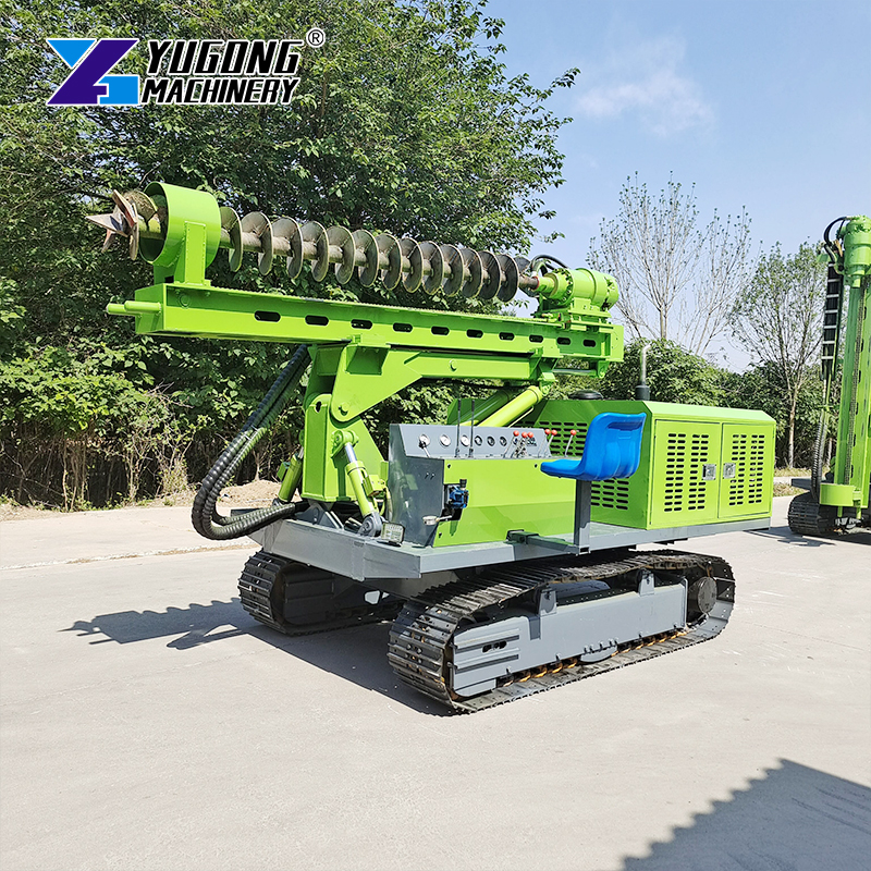 200mm Crawler Solar Pile Driver for Solar Power Plant Construction: Drive Piles Quickly and Reliably for Renewable Energy Projects