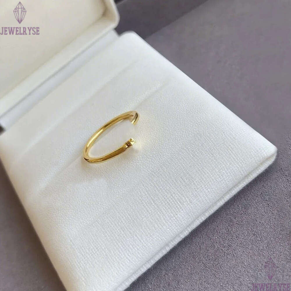 Nail Ring Luxury Designer Women Mens Top Quality V 18K Gold Plated Never Fade Couple Lover Engagement Promise Rings Diamonds Jewelry