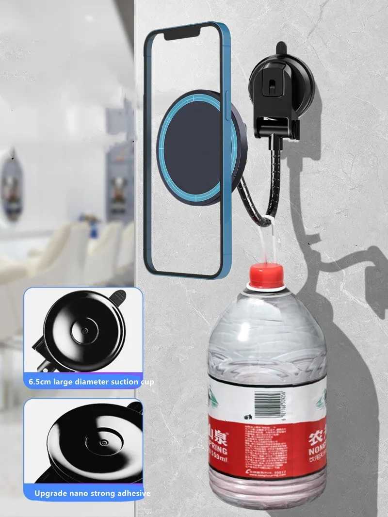 Sucker ible Magnetic Mobile Windshield Suction Cup Car Long Stand For Wall Phone Holder For Cradle C251210