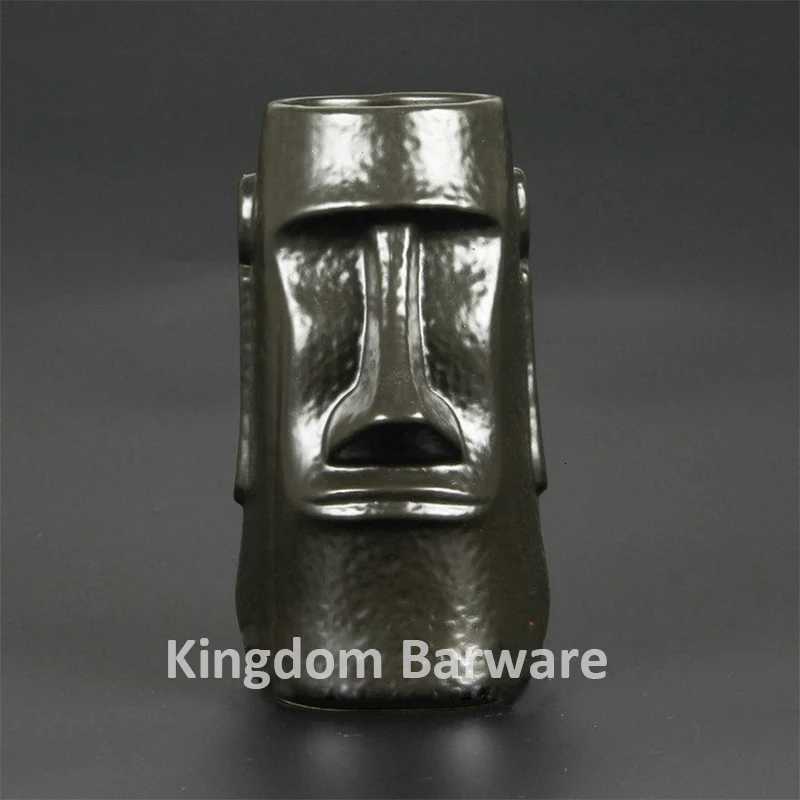 1PCS Ceramic Tiki Mugs Art Crafts Creative Hawaii Mugs Easter Island Tiki Mug 650ml C251210