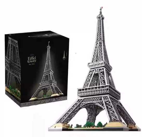The highly challenging Lego assembly of the Eiffel Tower in Paris, France, as a world architectural model H251210