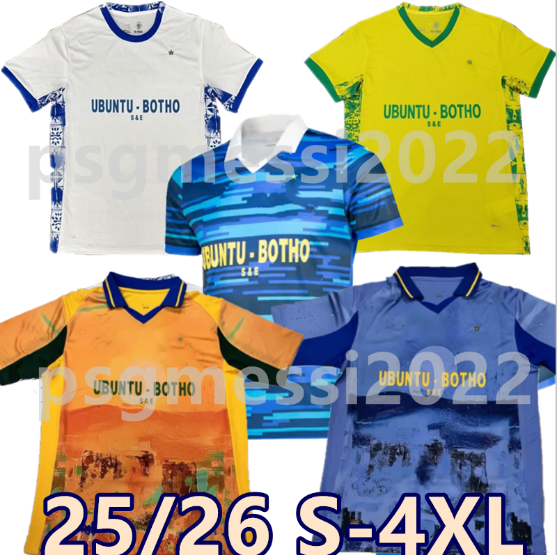 25 26 South Jerseys Africa Mamelodi Sundowns Soccer Jerseys Home Away MOTHIBA ZWANE MUDAU WILLIAMS MOTHIBA ALLENDE LETHLAKU RAYNERS uniform men's football shirt