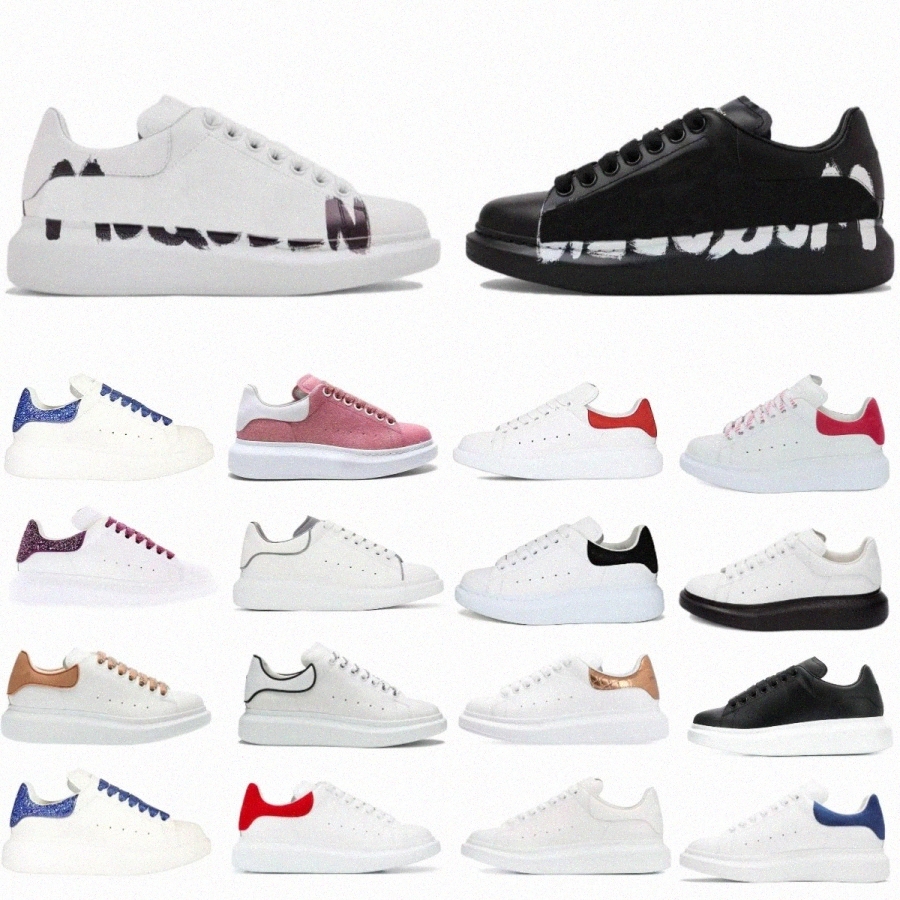 Men Women Casual shoes Sneakers Black White Veet Suede Platform Trainer Size 36-45