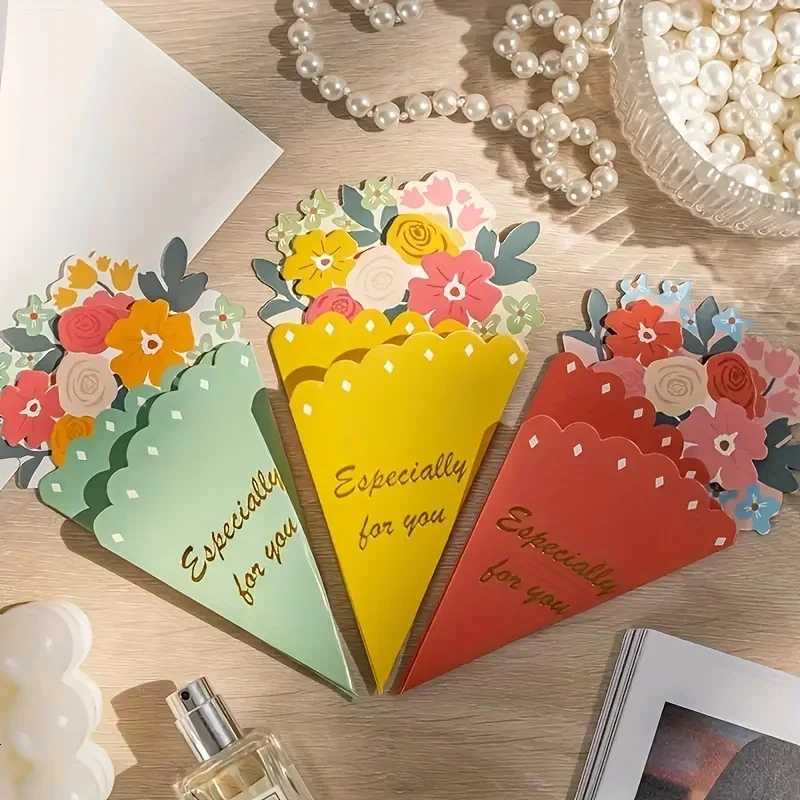 Floral Greeting Cards Perfect for Birthdays Christmas Thanks Giving Day Motherss Day Great Card Gift to Family Friends Lovers H251210