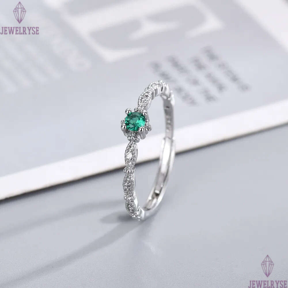 4mm slim nature blue diamond designer ring for women girls ins fashion silver gold shine crystal cz zircon lovely engagement rings jewelry gift size a