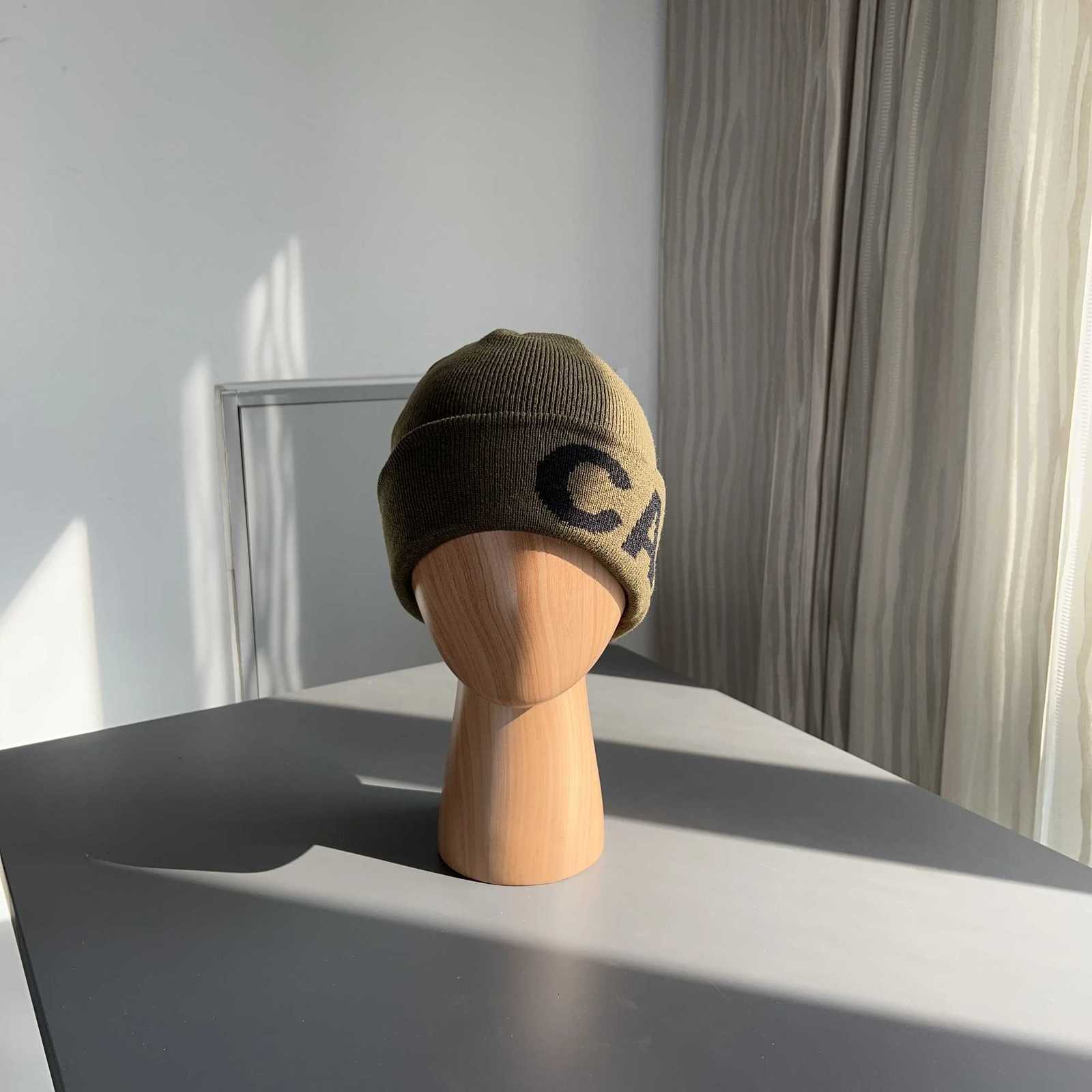 Luxury Coffee Brand Winter CAFE Beanie Hat Cleanfit Men and Women Hombre Kpop Knitted Bonnet Y251209