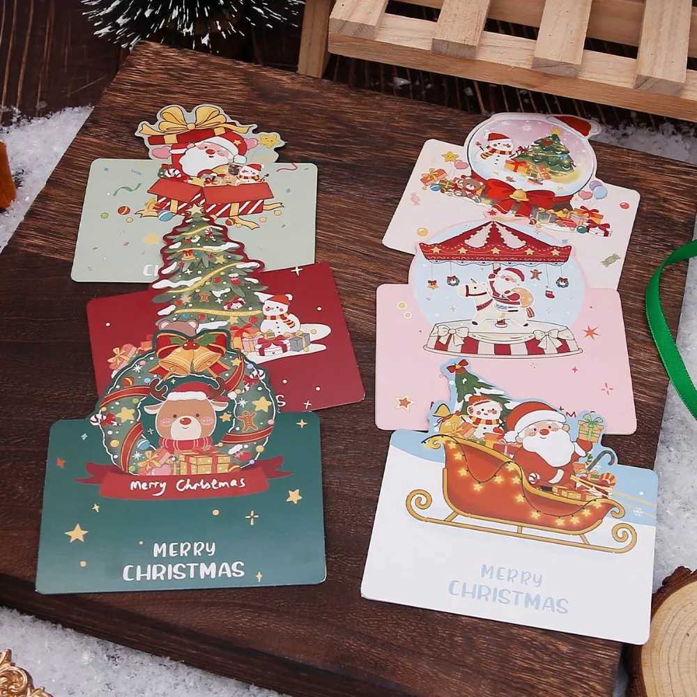 New retro Halloween Christmas Christmas message folding greeting card message Merry Christmas video H251210
