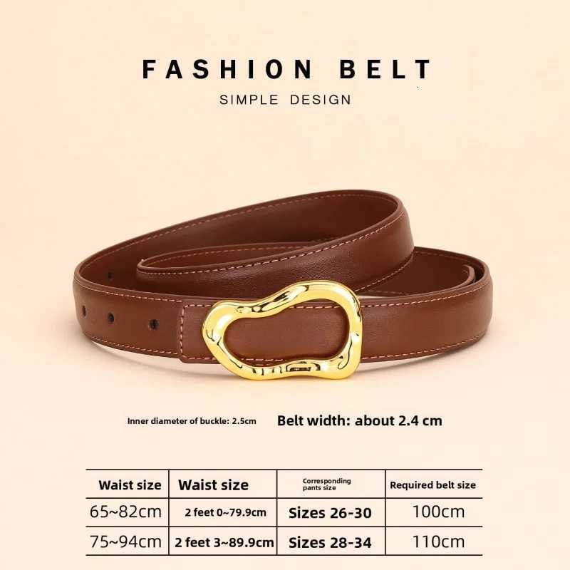 Luxury Winter New Style Womens Leather Belt Genuine Leather Belt Fashion Accessory Multi-Purpose Waist Belt Premium Texture Jean Y251210