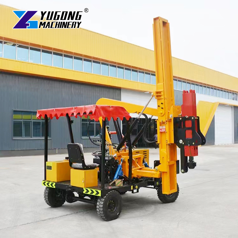 Hydraulic Crawler Pile Driver | Solar Ramming Machine with 6m Piling Depth