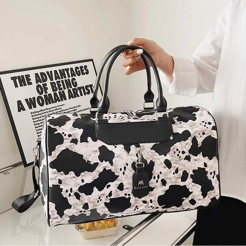 Wens Travel Totes Bag Zebra Cow Pattern Gym Duffle Fi Sports Fitness Casual Yoga Lage Handbag Shoder Bag Baggage Y251209