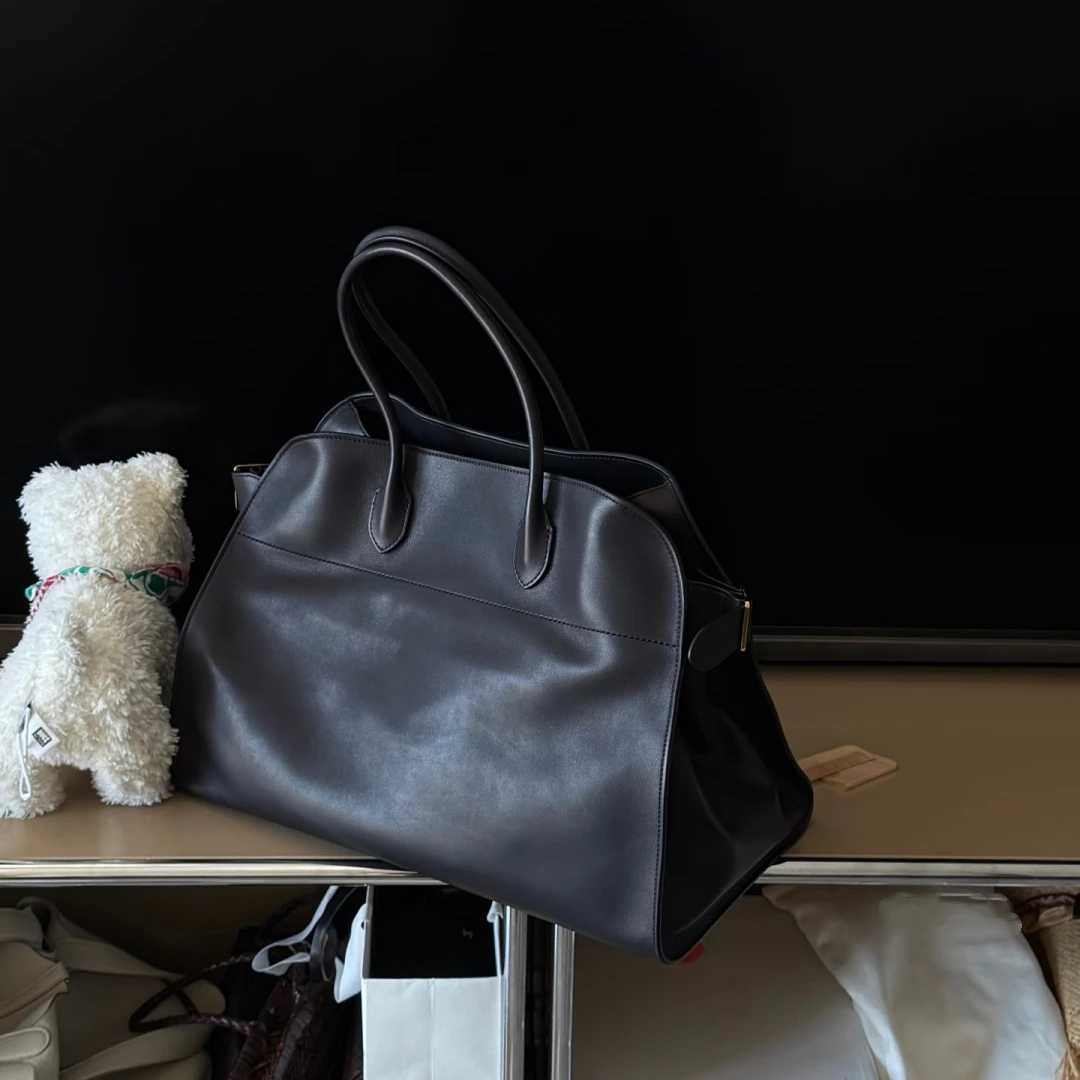 Soft B Cowhide Shoder Bag Margaux15 Quality Leather Large Capacity Casual Handbag Suede Margaux 15 Tote Bag Classic Y251209