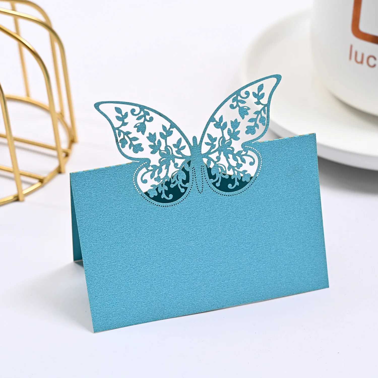50pcs Name Place Cards Wedding Decoration Table Decor Table Name Message Greeting Card Party Supplies H251210