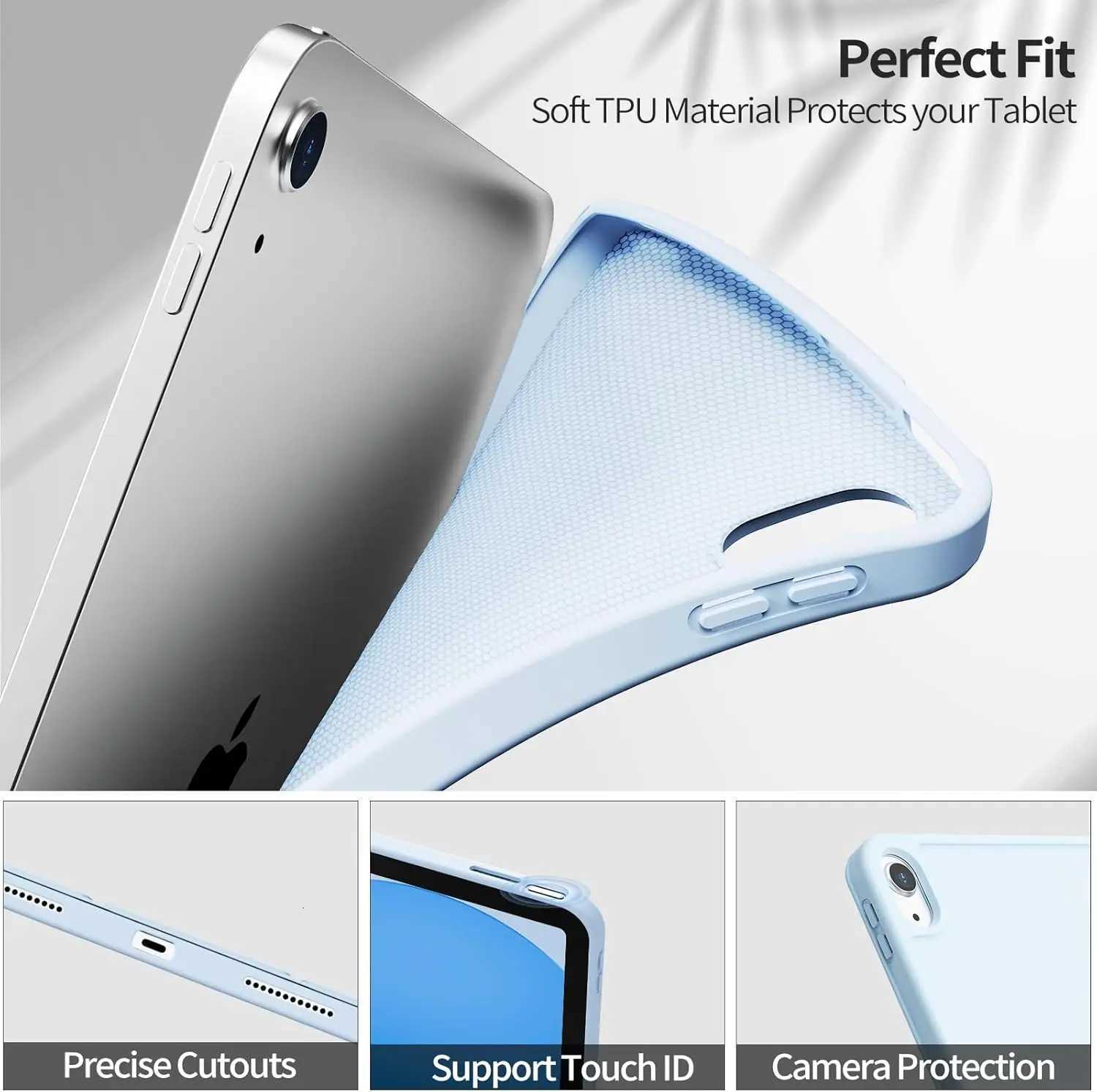 For Galaxy Tab S10 Lite 2025 109 SM-X400 SM-X406/X406F Tri-fold Flip Case Magnetic Stand PU Leather Protective Cover H251210