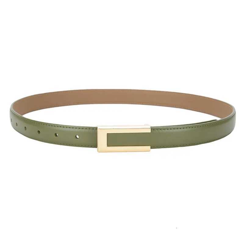 Luxury Luxury Belt Womens Fashion Versatile Decoration Suit Cowhide Thin Belt Genuine Leather Summer INS Style Black Jeans Belt Y251210