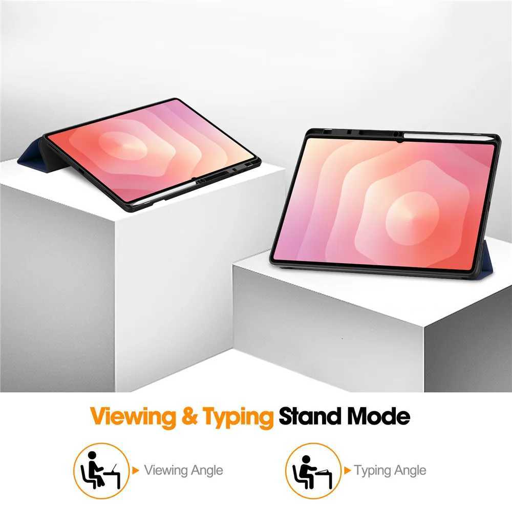 For Galaxy Tab S11 tra 146 inch 2025 Case Magnetic Trifold Stand Funda With Pencil Holder SM-X930/SM-X936 146 Cover H251210