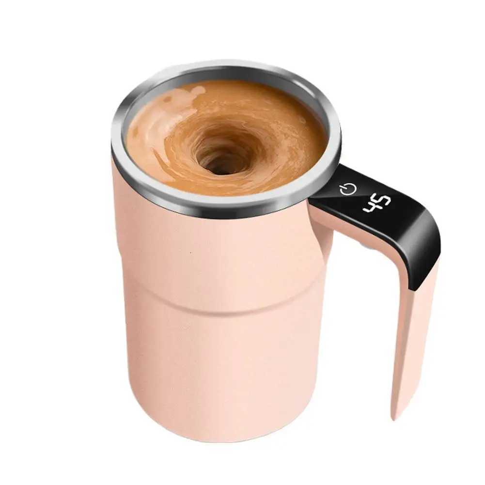 380ml Electric Coffee Self Mixing MUg IP67 Waterproof Coffee Stirring MUg USB Charging Digital Display Automatic Cup C251210