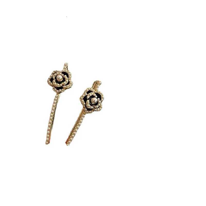 Pearl hairpin Black wers hair accories tren wens hairpin 2025 luxury designer hairpin Y251210