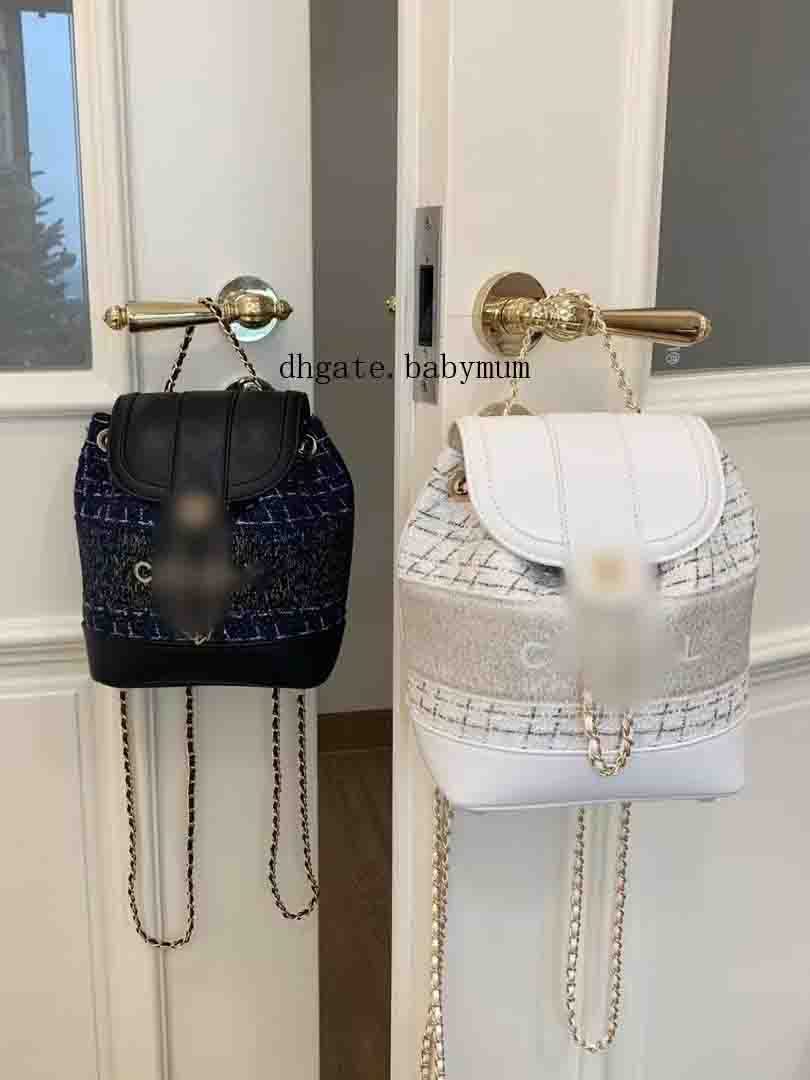 christmas backpack women vintage versatile shoulders cc letters back bag outdoor travelling luxury backpacks