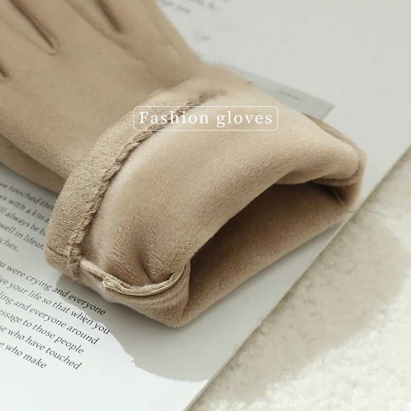 Warm Gs with Veet Suitable for Wen to Use in Winter Touch Screen Elegant Bow Accories Cycling and Driving Gs Y251210