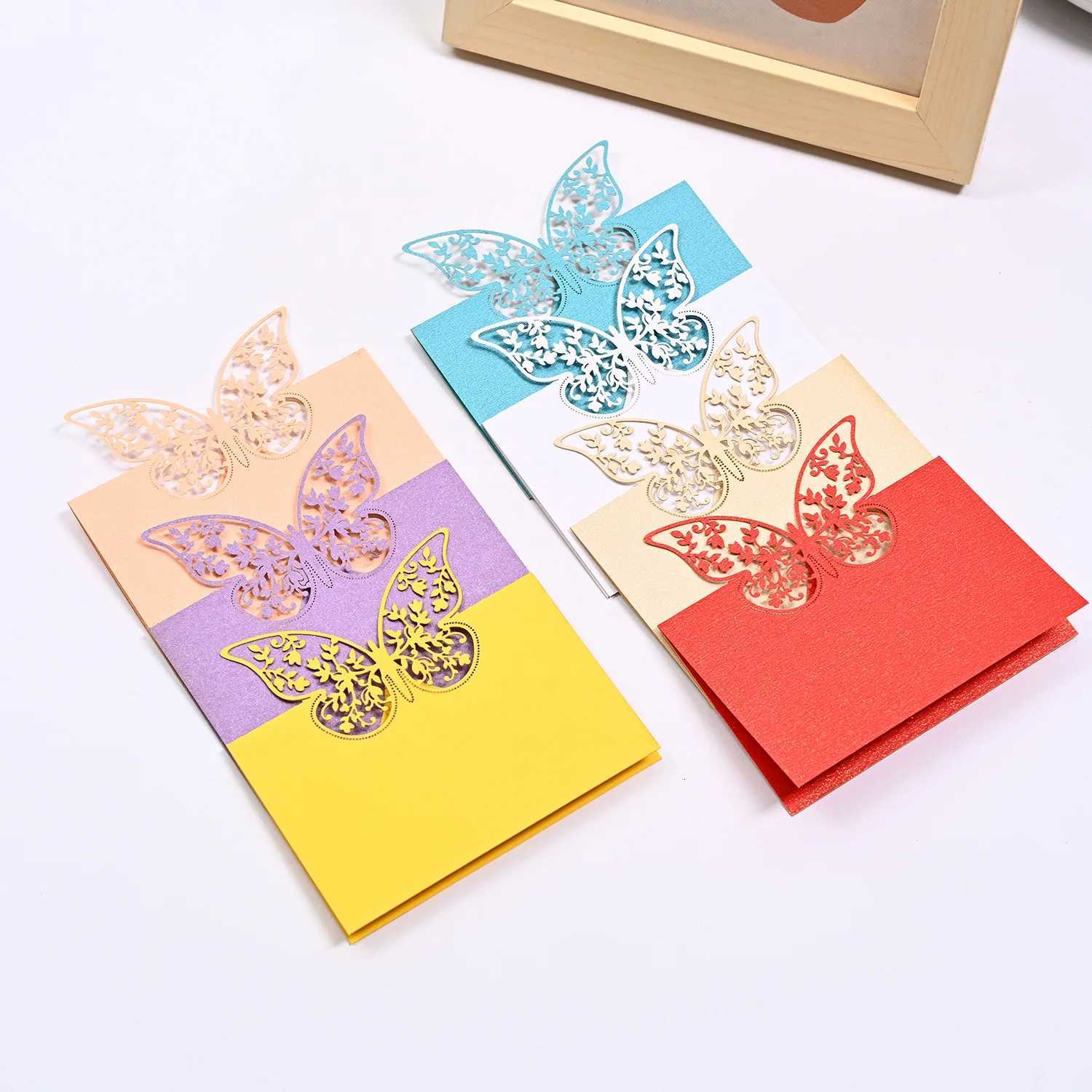 50pcs Name Place Cards Wedding Decoration Table Decor Table Name Message Greeting Card Party Supplies H251210