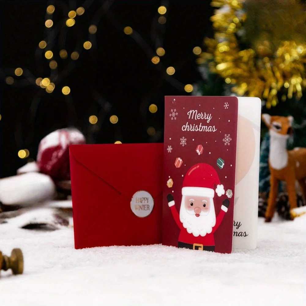3D Up Christmas Cards with Envelopes Sealing Stickers Honeycb Xmas Cards Cute Merry Christmas Card Holiday Greeting Gift H251210