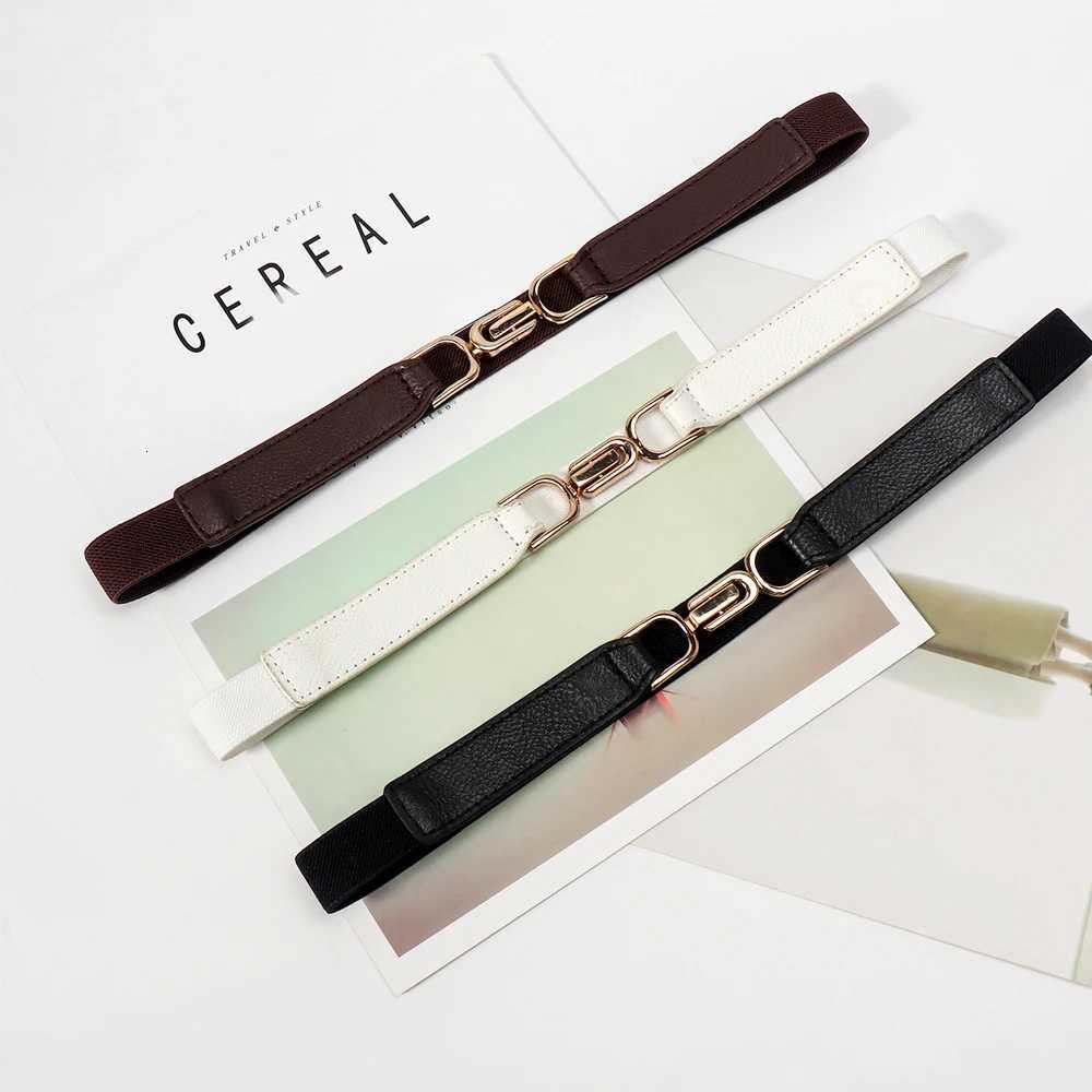 Luxury Women Skinny Belt for Dresses Ladies Fashion Elastic Belts Waist Band Cinch Waistband Y251210