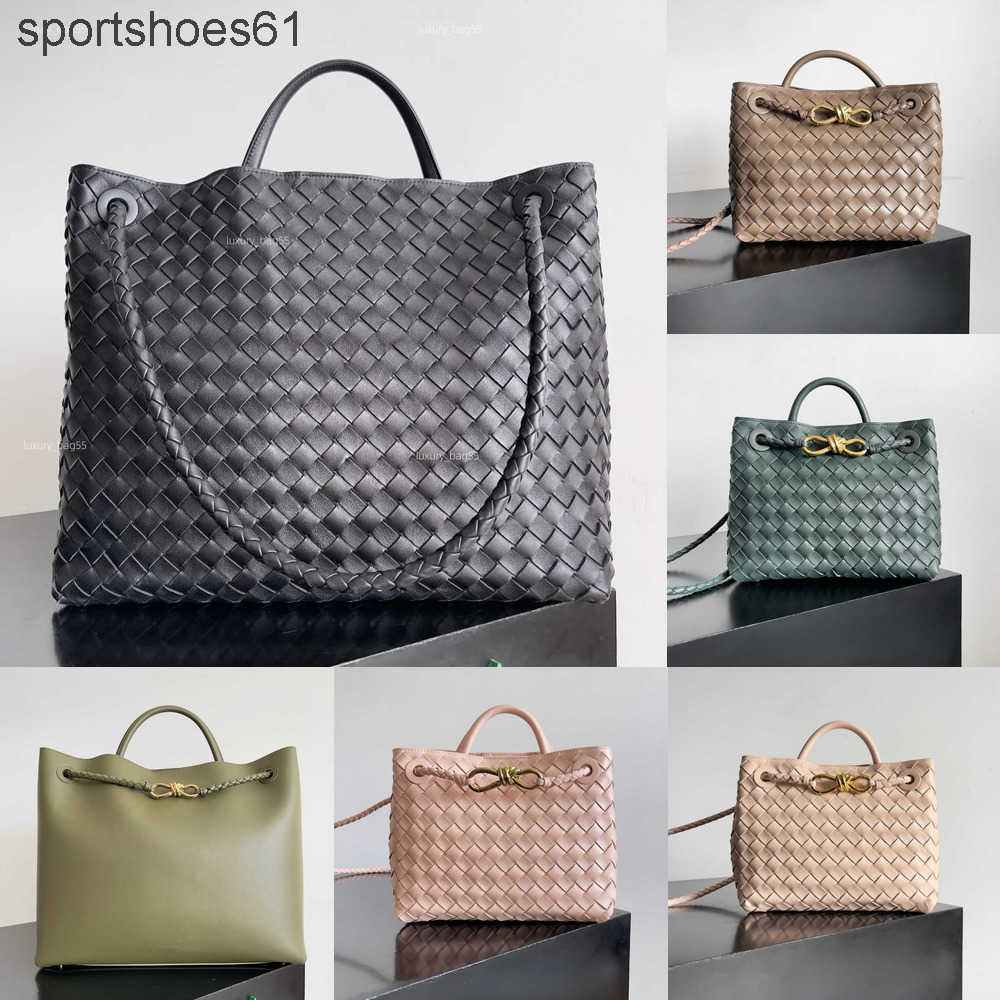 Shoulder Bags Shoulder Bags Suede Crossbody bag Andiamo handbag Sac Luxe designer 10A top quality intrecciato large Soft sheepskin nappa weaving drawstring Work la