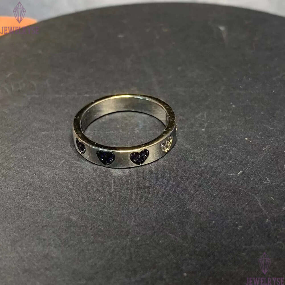 Love heart designer ring for women blue crystal green diamond lovely hearts sweet rings jewelry valentines day gift