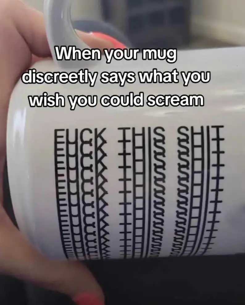 Modern Secret Message Coffee Mug Hidden Swear Funny Sarcastic Office Gift Mug For Colleague Boss Work Besties Cocoa Ceramic Cup C251210