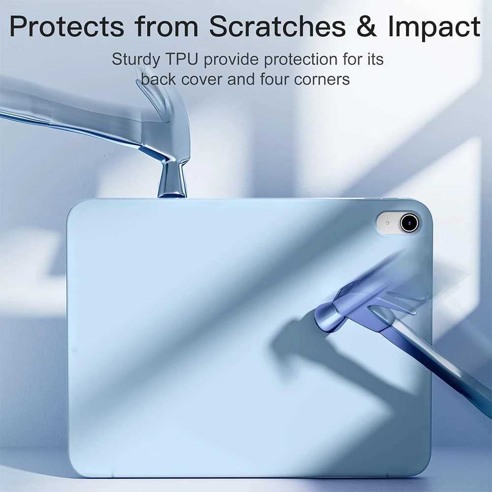 Tri-Fold Case for tab S6 Lite 2020/2022/2024 SM-P610/P613/P620 PU Leather Magnetic Flip Stand Cover Auto Sleep and Wake H251210