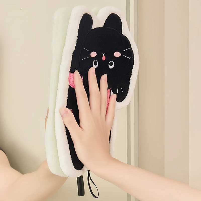 Cat Hand Towel Cute Embroidery Cartoon Hand Towel Hairless Strong Absorbent Kitchen Absorbent Cotton Towel Rag Towel C251210