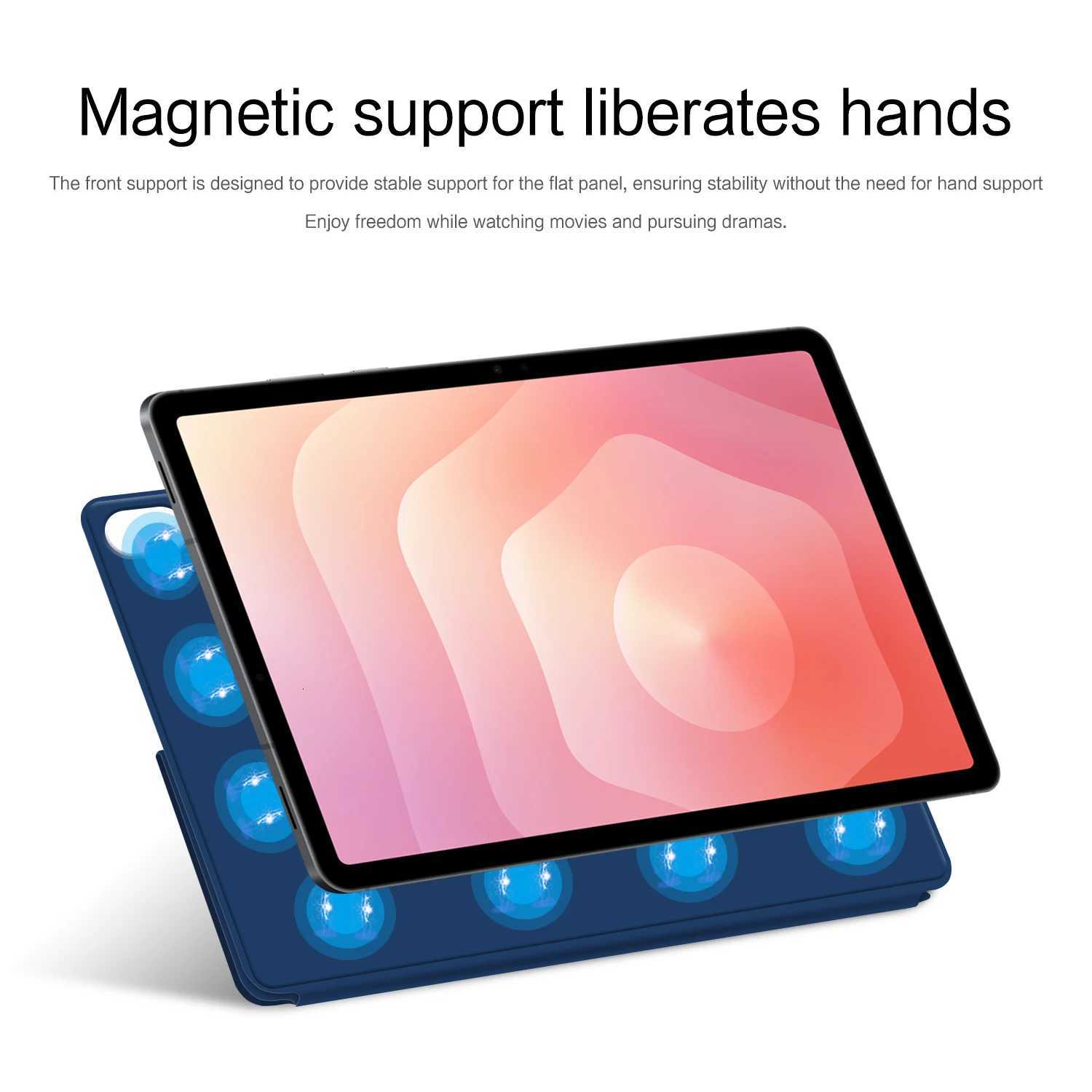 For Tab S11 2025 Case Mti-folding Stand Back Magnetic Smart Case for Galaxy Tab S11 5G SM-X730 X736B 11 Cover H251210