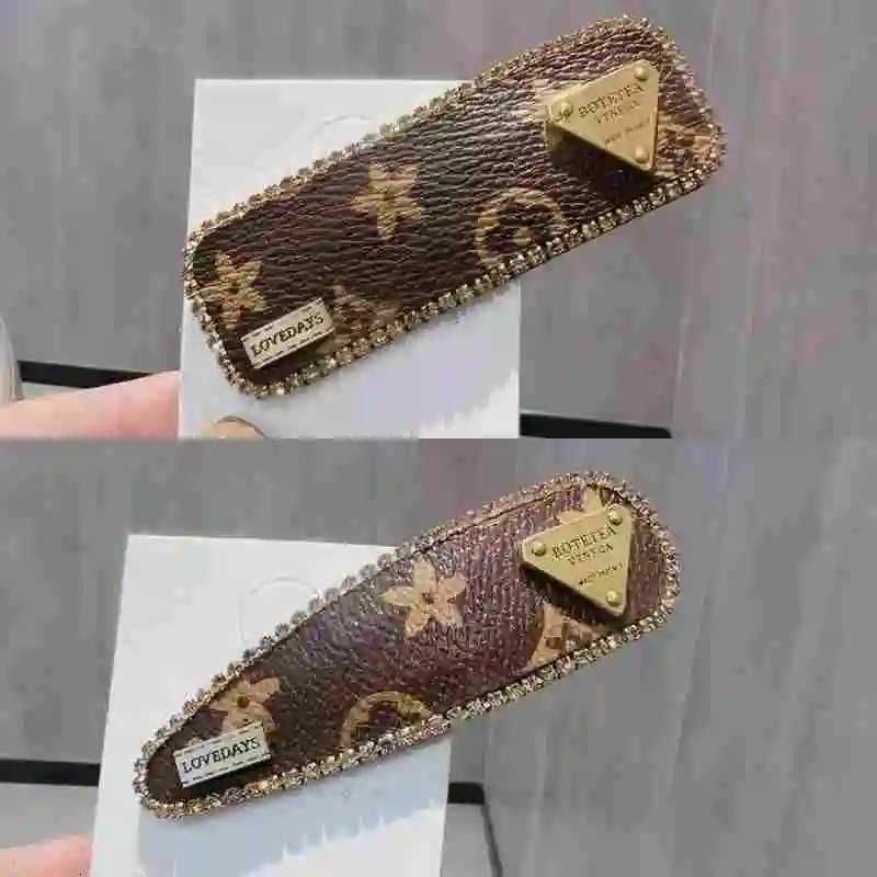 Luxury Y2K Best Seller Hair Clips for Bangs French Retro Print Side Hairpins Elegant Prum 2025 Hot S Tren Accories Y251210